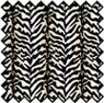 Dollhouse Miniature Silk Fabric, Zebra